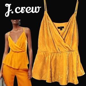 J.crew Hudson drapey velvet sleeveless top